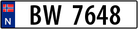 Trailer License Plate
